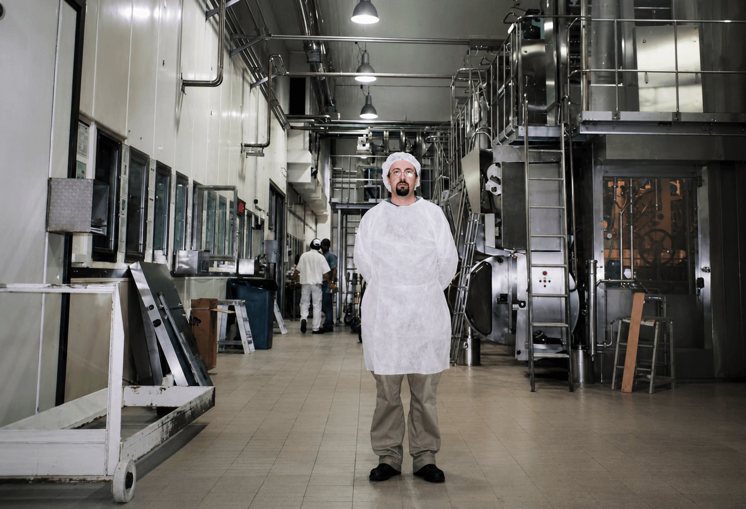 José Bentancourt durante el proyecto del primer tanque aséptico de SanCor